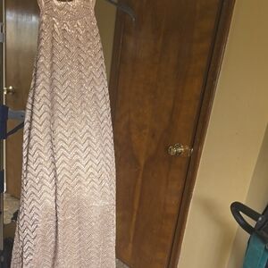 Elegant Gold Evening Dress